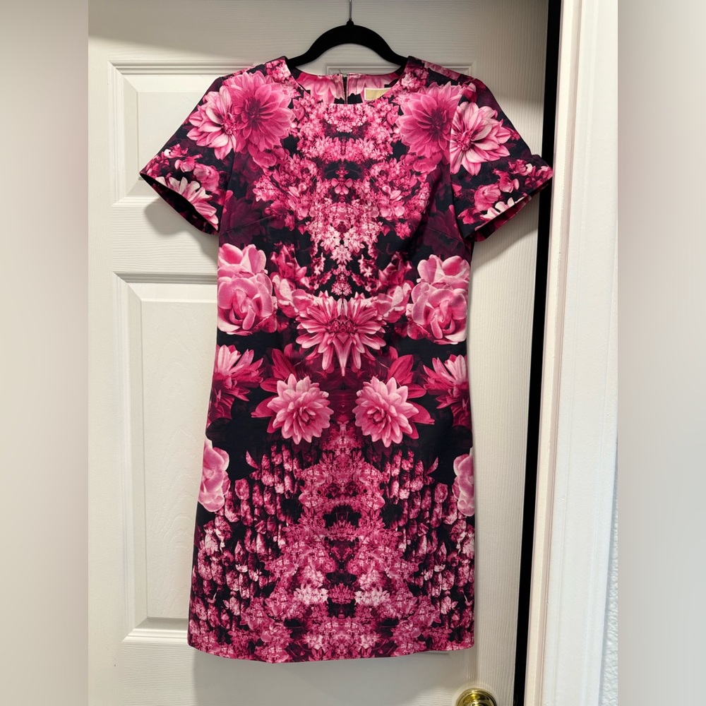Michael Michael Kors Pink Floral Mini Dress